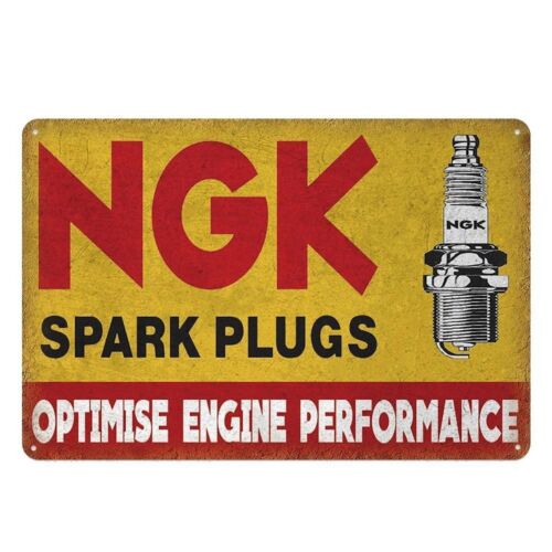 Spark Plug - NGK Bougies Tin Bord Retro Autogarage