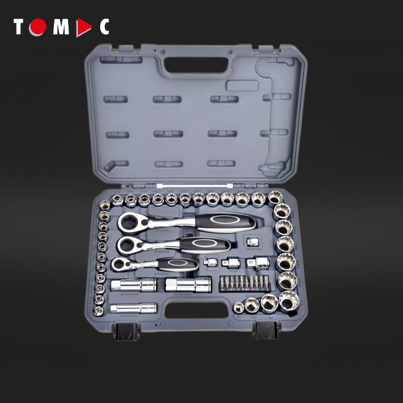 Socket Set - TOMAC 52-delige chroomvanadium steeksleutelset autosleutelset voor
